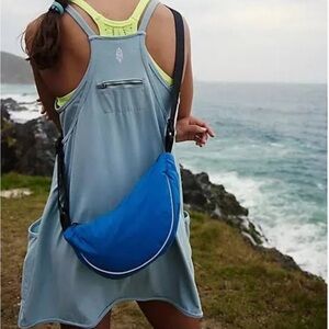 FP Movement Bulls Eye Sling Denim Blue NWT